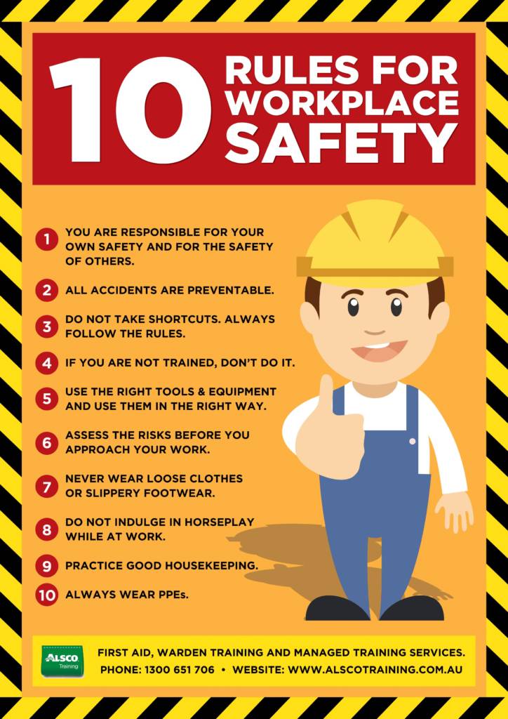 10 Rules for workplace safety