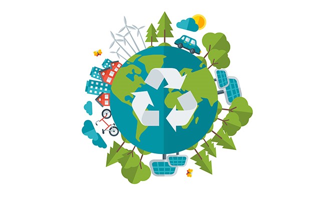 Recycle World Graphic